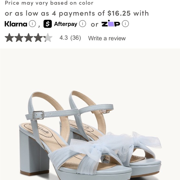 Life Stride Women's Light Blue Block Heels - Picture 5 of 5